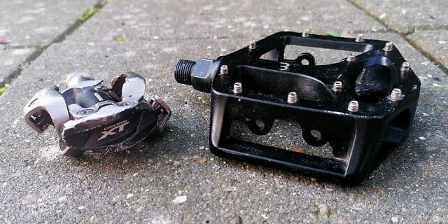 Flatspedal og klikpedal SPD