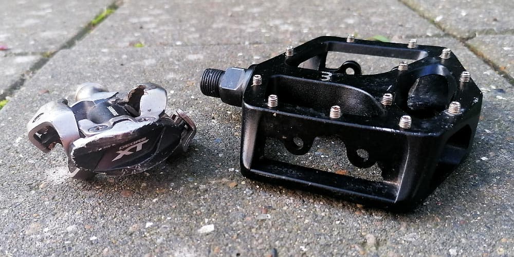 Flatspedal og klikpedal SPD